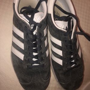 Grey adidas gazelle sneakers